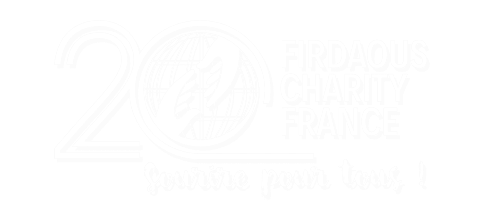 logo firdaous charity blanc